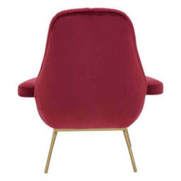 Billi Wine Velvet Lounge Chair - thumbnail 4