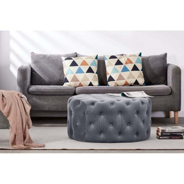 Melia Round LUX Pouffe - image 1