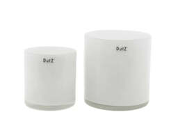 CYLINDER C1 Votive - H14 D14cm -  WHITE - thumbnail 1