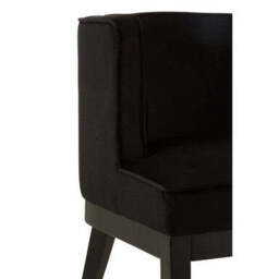 Daxton Black Velvet Curved Back Chair - thumbnail 6