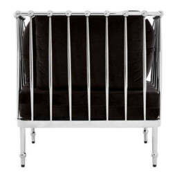 Novo Chair With Silver Finish Tapered Arms - thumbnail 5