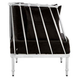 Novo Chair With Silver Finish Tapered Arms - thumbnail 4