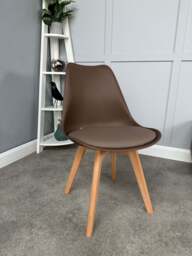 Jamie Lorenzo Dining Chair - Brown - thumbnail 1