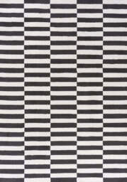 Loft Striped Dark Grey Rug - 240X340 cm