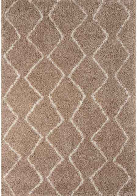 Moroccan Beige Shaggy Rug - 820 - 60X110 cm