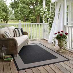 Ecology Outdoor Rug Black - 200bl - thumbnail 2