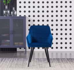 Camden Toga Brown LUX Dining Set with 4 Velvet Chairs - thumbnail 4