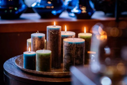 LUXURY RUSTIC CANDLE - DARKGREEN - thumbnail 4