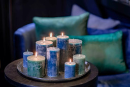 LUXURY RUSTIC CANDLE - DARKGREEN - thumbnail 3