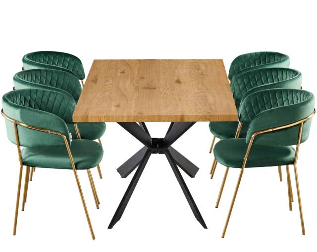 Atarah Duke LUX Dining Set - Green / Set of 6