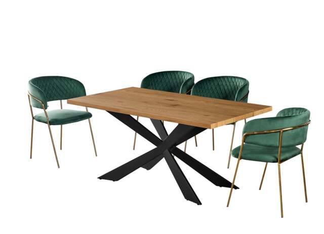 Atarah Duke LUX Dining Set - Green / Set of 4