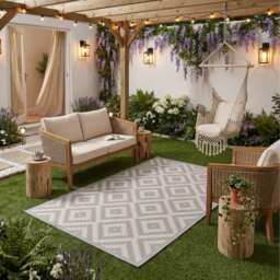 Ecology Outdoor Rug Grey - 100g - thumbnail 2