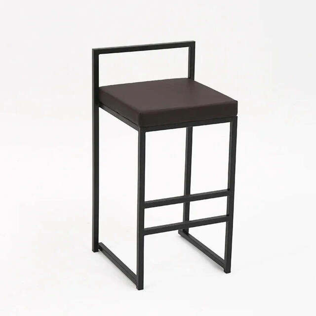 Orion Bar Stool - Brown / Flannel / 55cm