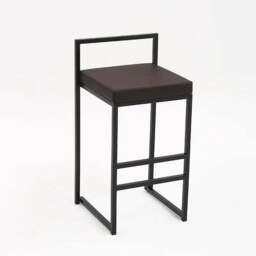 Orion Bar Stool - Brown / Flannel / 55cm