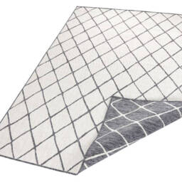 Reversible Indoor-Outdoor Geometric Flatweave Rug - thumbnail 2