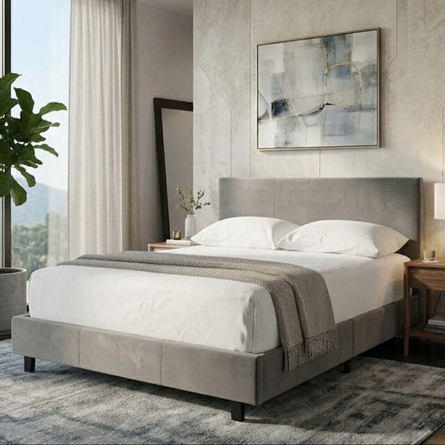 Grey King Bed - Napoli - image 1