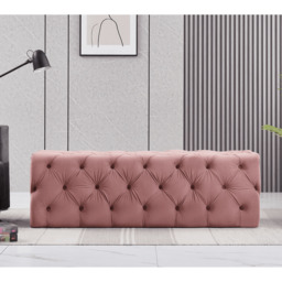 Melia Velvet Ottoman Bench - thumbnail 4
