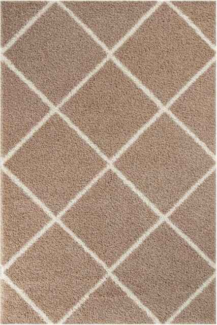 Moroccan Beige Shaggy Rug - 520 - 60X110 cm