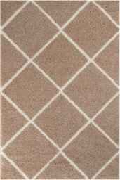 Moroccan Beige Shaggy Rug - 520 - 60X110 cm