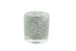 CYLINDER Candleholder GALAXY - MARBLE BUBBLES / H13 x D11cm