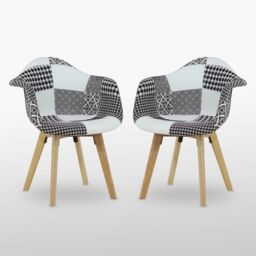 Chrono Patchwork Tub Chair - thumbnail 4