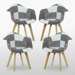 Chrono Patchwork Tub Chair - thumbnail 5