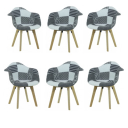 Chrono Patchwork Tub Chair - thumbnail 6
