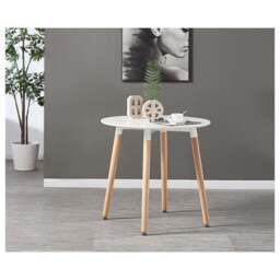 Jamie Halo Round Dining Table Set with 4 Chairs - thumbnail 4