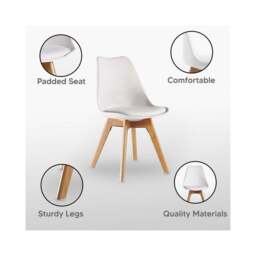 Jamie Halo Round Dining Table Set with 4 Chairs - thumbnail 6
