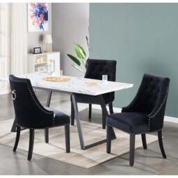 Windsor Toga Lux Dining Set - a White Table and Set of 6 Chairs - thumbnail 2