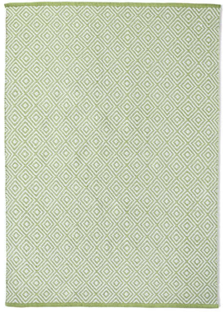 Diamond Green Hand-woven Rug - 160X230 cm