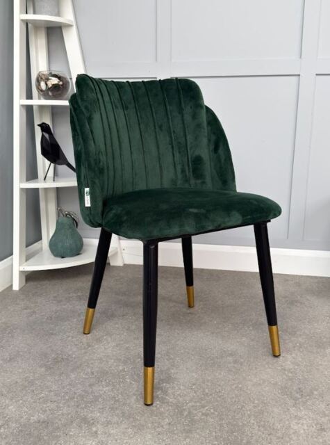 Milano Velvet Dining Chair - Green - image 1