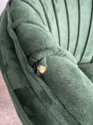 Milano Velvet Dining Chair - Green - thumbnail 4