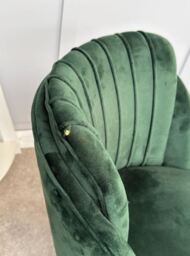 Milano Velvet Dining Chair - Green - thumbnail 5