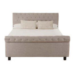 Light Grey Ottoman King Bed - Orlando - thumbnail 2