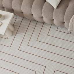 Carmel Cream-Terra Geometric Rug - 6040 - thumbnail 6