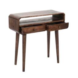 Franklin Dark Mango Wood Console Table with 2 Drawers - thumbnail 5