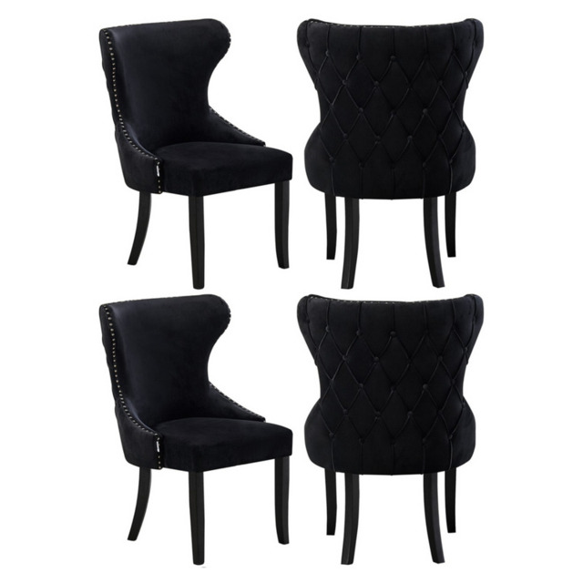 Mayfair LUX Dining Chair - Black / Set of 4