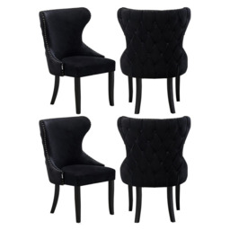 Mayfair LUX Dining Chair - Black / Set of 4