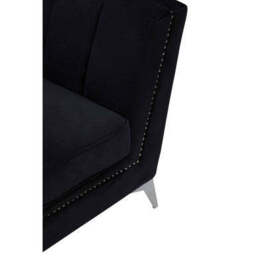 Hansa Black Velvet Chair - thumbnail 6