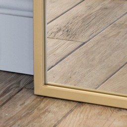 Takara- Full Length Gold Metal Rectangle Mirror - 160cm x 60cm - thumbnail 2