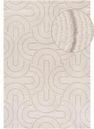 Carmel Cream-Grey Geometric Rug - 6070 - 240X340 cm