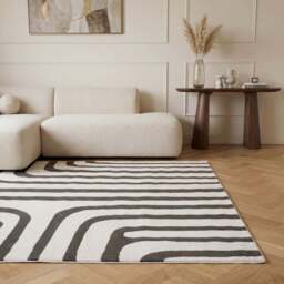 Loft Geometric Dark Grey Rug - thumbnail 2