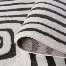Loft Geometric Dark Grey Rug - thumbnail 4