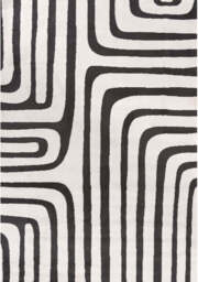 Loft Geometric Dark Grey Rug - thumbnail 1