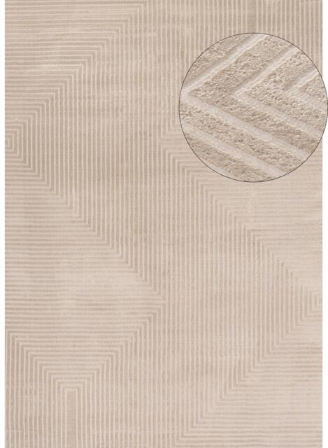 Carmel Beige-Cream Geometric Rug - 6050 - image 1