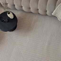 Carmel Beige-Cream Geometric Rug - 6050 - thumbnail 6