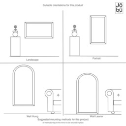 Kyō - Full Length Black Metal Rectangle Lattice Window Mirror - 200cm x 120cm - thumbnail 6