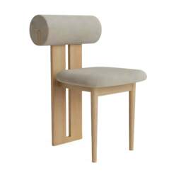 Izumi Chair - Dark Grey / Wooden / Singular