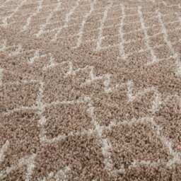 Moroccan Beige Shaggy Rug - 920 - thumbnail 2